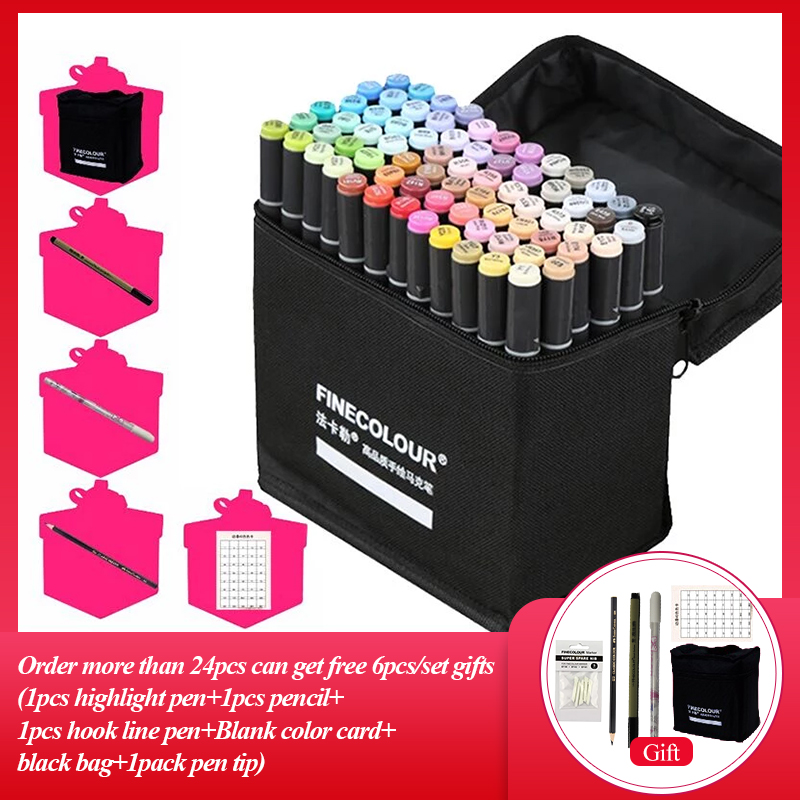 Copic Marker Sketch - Finecolor-marqueurs artistiques professionnels à Double tête