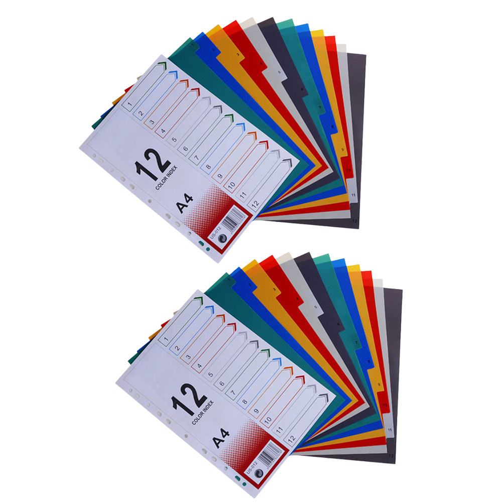 Tab Divider A4 - 2 recharges de papier index extra