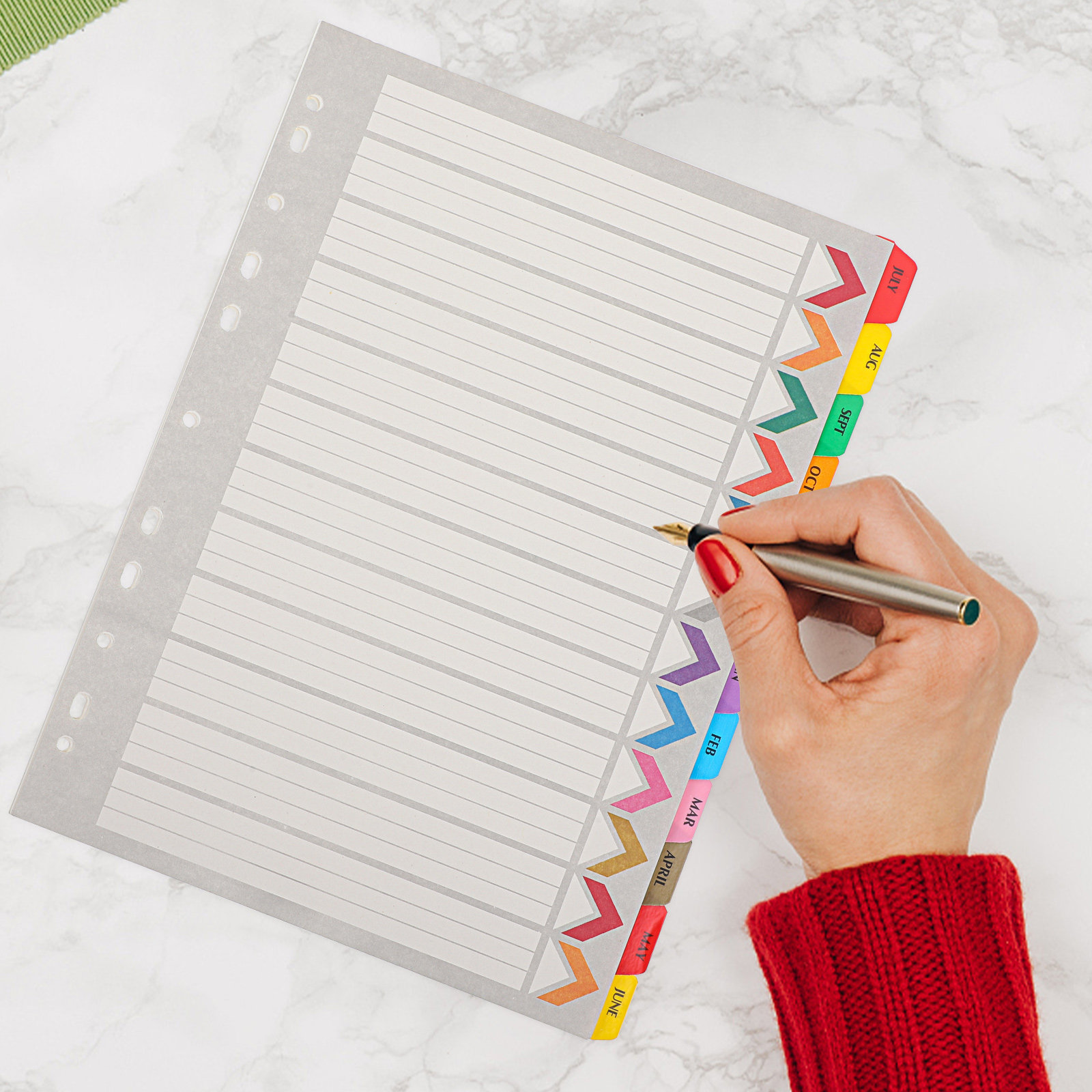 12 Feuilles de Séparateurs d'I - Tab Divider A4 avis et prix